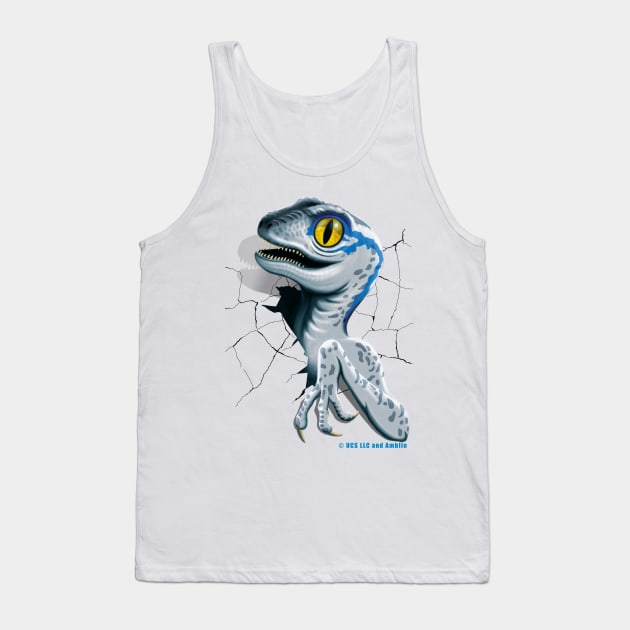 Jurassic World - Baby Blue Raptor Tank Top by TMBTM